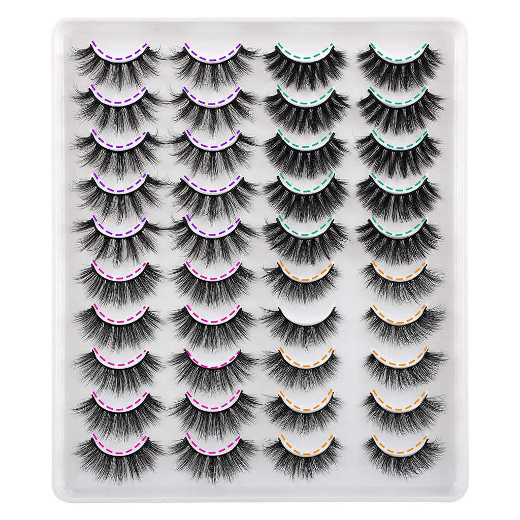 JIMIRE 20 Pairs False Lashes